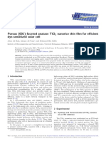 Athar Porous (001) - Faceted Anatase TiO2 Nanorice Thin Film For Efficient PDF