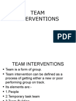 CO 6 Team-intervention