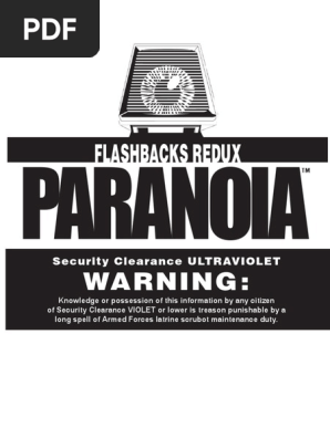 Paranoia - Flashbacks Redux PDF | PDF | Nature