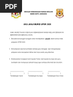 Aku Janji UPSR 2020