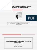 Metodologia para Elaborar El Marco Estrategico de Una Empresa