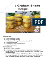 Mango Graham Shake Recipe