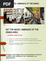 Food & Beverage Services: Module 2: Set-Up Tables and Dining Area | PDF ...