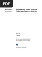 Fatigue Crack Growth Database for Damage Tolerance Analysis