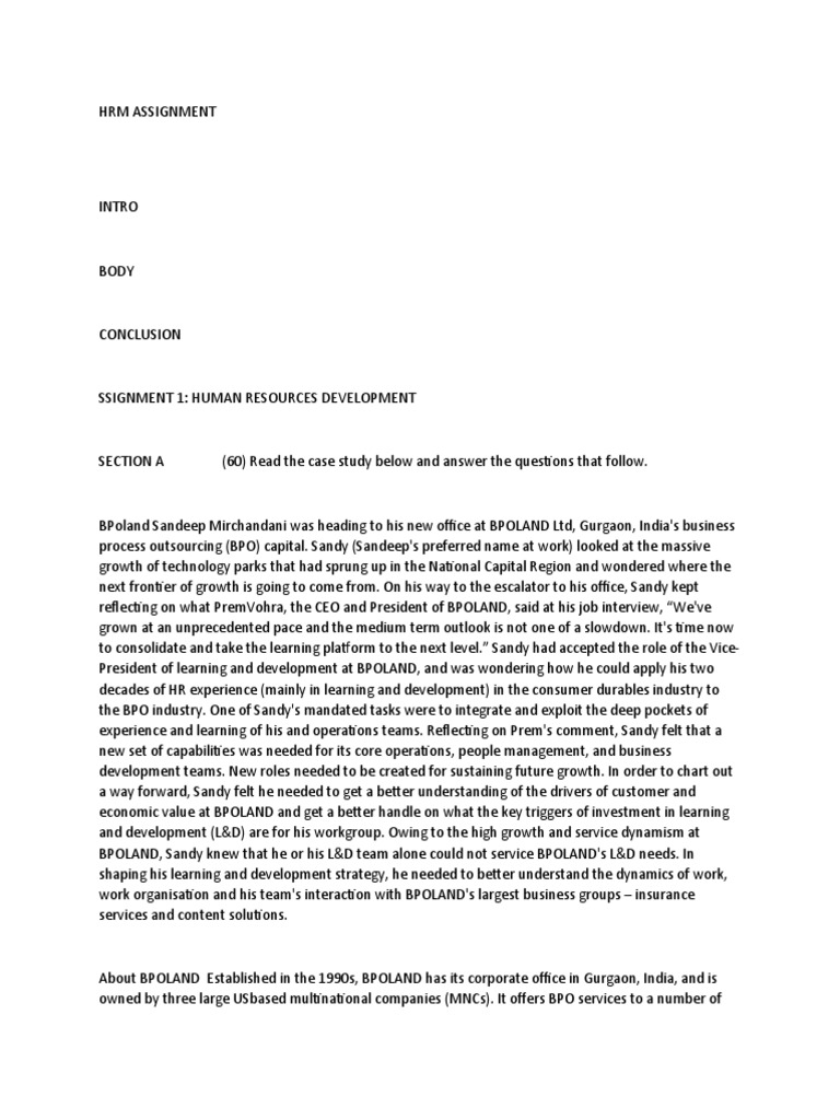 HRM Assignment 1 | PDF | Outsourcing | Multinational Corporation