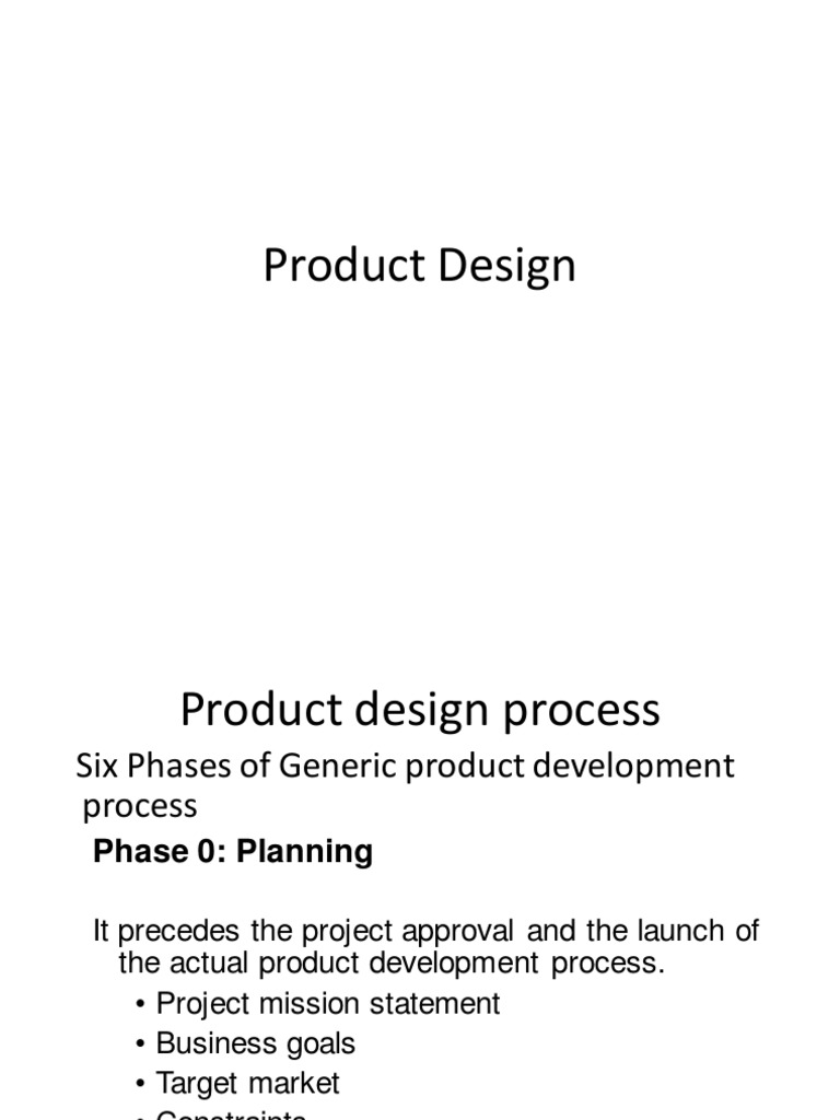 Product Design Process Overview | PDF | System | Design