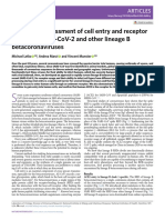 Functional Assessment of Cell Entry and Receptor Usage For SARS-CoV-2 and Other Lineage B Betacoronaviruses