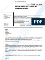 ABNT NBR ISO 5208 Valvulas Industriais - Ensaios de Pressão - 2000