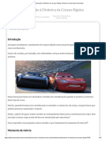 Introdução À Dinâmica de Corpos Rígidos - Resumo e Exercícios Resolvidos PDF