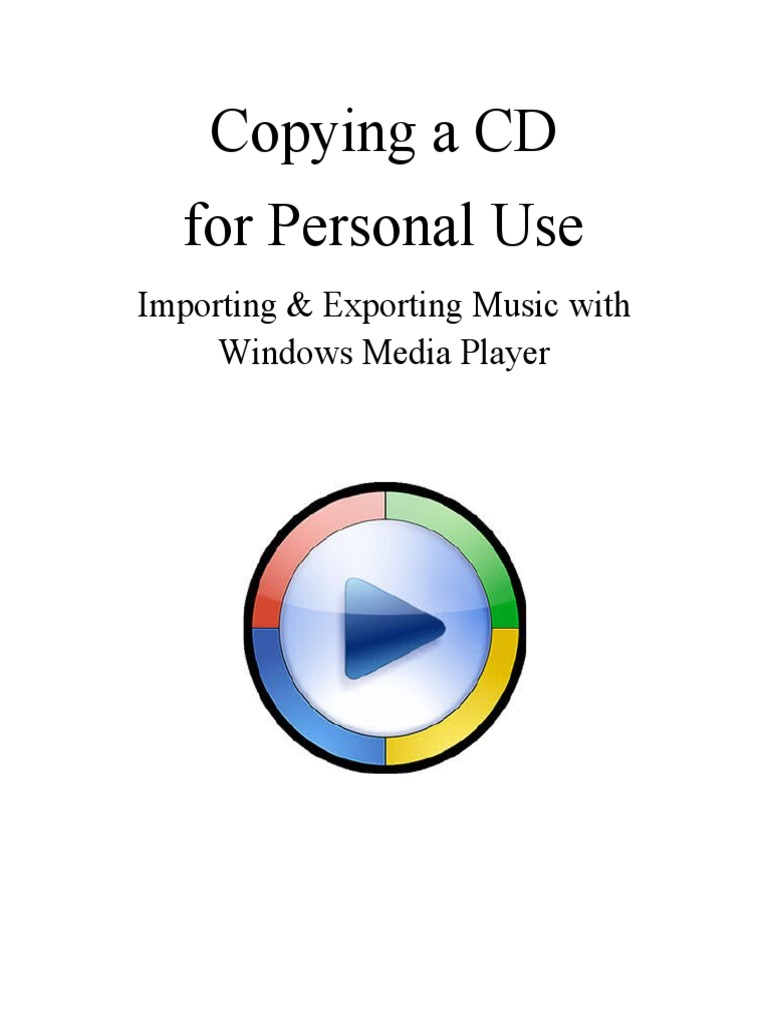 Copy CDs with Windows Media Player | PDF | Computing | Compact Disc