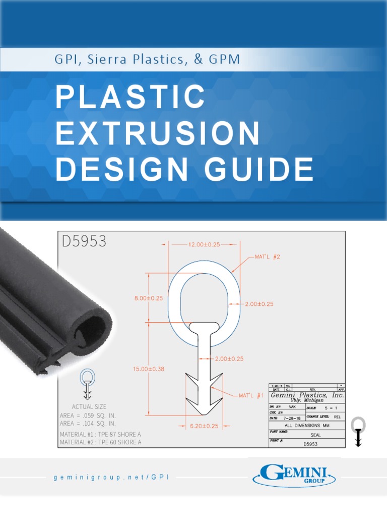 Plastic Extrusion Design Guide PDF Extrusion Polyethylene