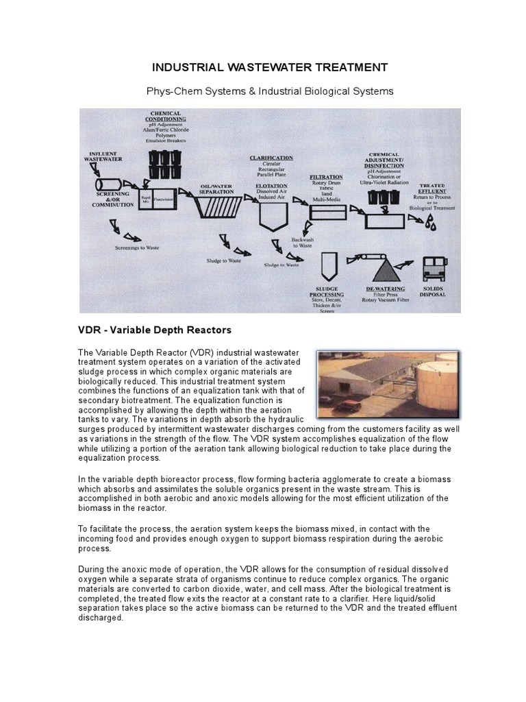 Industrial Wastewater Treatment | PDF | Sewage Treatment | Chemical ...