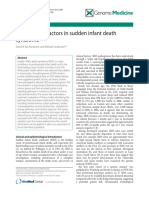 2010 - Genomic Risk Factors in Sudden Infant Death Syndrome PDF