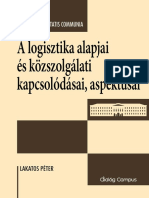 A Logisztika Alapjai És Közszolgálati Kapcsolódásai, Aspektusai PDF