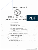 Eduard Toldrà. Doce Canciones Populares Españolas