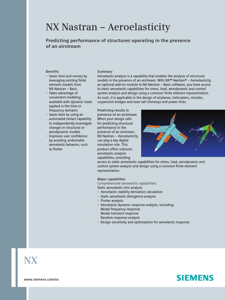 NX Nastran Aeroelasticity | PDF | Aerodynamics | Aerospace