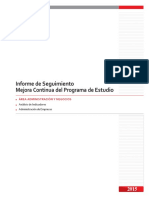 Informe de Seguimiento 2015 - Administración de Empresas