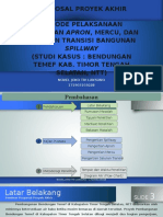 Metode Pelaksanaan Pekerjaan Apron, Mercu, dan Saluran Transisi Bangunan Spillway Bendungan Temef