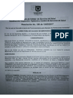 Licencia de Funcionamiento Angiografo Modelo Colombia