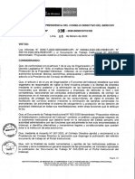 Documento de Trabajo Institucional #003-2020