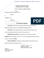 Final Order of Dismissal 11/22/10