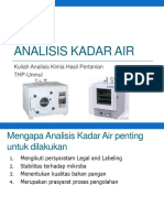 Analisis Kadar Air