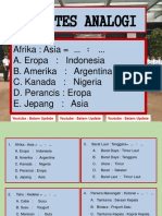 Latihan Tes Analogi Full Soaljawaban