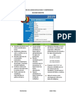 Cuadro de Logros Dificultades y Compromisos 2B