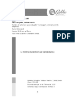 Licenciatura en Tecnología y Administración de Empresas: La iniciativa emprendedora y el plan de empresa