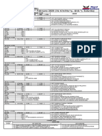 Operations Department Flight Schedule for 29th February 2020