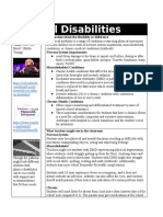 Physical Disabilities One Pager