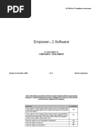 Empower 2 21 CFR 11 Compliance Worksheet