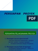 Persiapan Proyek 2018