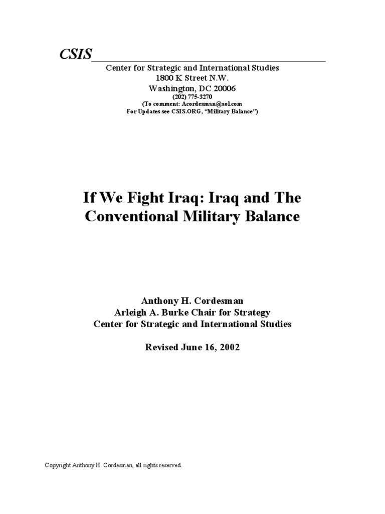 The Military Balance in The Gulf | PDF | Division (Military) | Gulf War