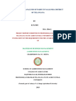 Supply Chain Analysis of Paddy in Telangana