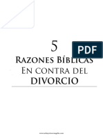 5 Razones Bíblicas Contra El Divorcio - PDF Versión 1 PDF
