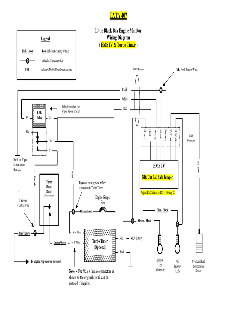 TATA 407 Wiring Diagram PDF Electrical Components Manufactured Goods