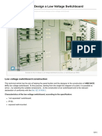 Example On How To Design A Low Voltage Switchboard