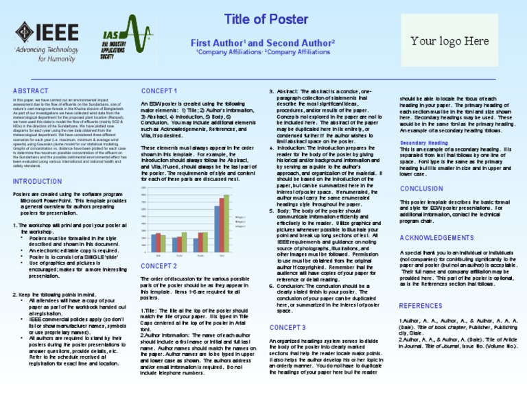 IEEE IAS Poster Template | PDF | Poster | Graphics