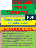 Las Veinticuatro Tesis Tomistas