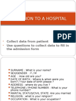 Admission To A Hospital