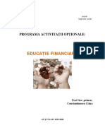 Optional Educatie financiara