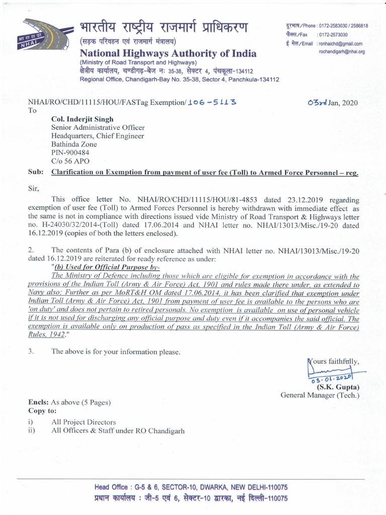 106-5113 03.01.2020 Reg Clarification Armed Forces Exemption | PDF 