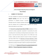 Chapter 3 Chuaco A Perspective On Segment Reporting Choices and Segment Reconciliations Journal Review