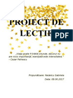 Proiect de Lecție Pif Paf Puf