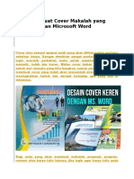 Cara Membuat Cover Makalah Yang Keren Dengan Microsoft Word