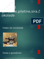 Fondi Od Govedine, Piletine, Sira, Čokolade I Rasijecanje Rakova