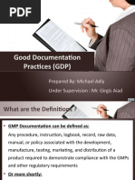 Good Documentation Practices (GDP)