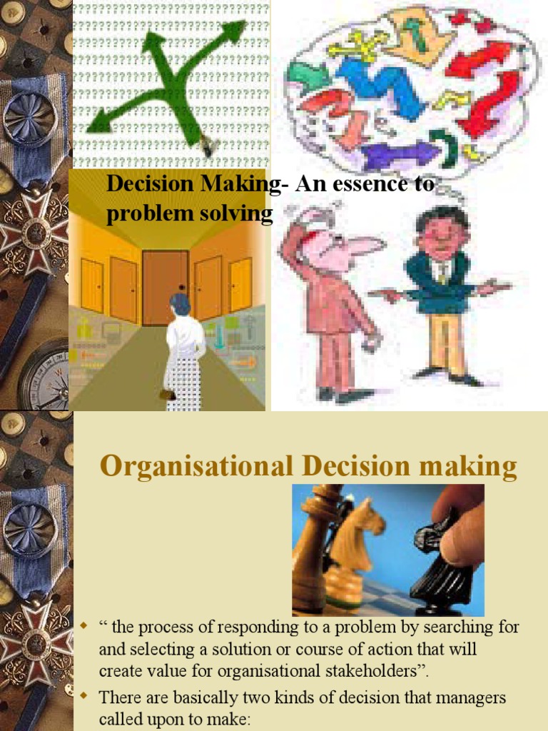 Organizational Decision-Making Guide | PDF | Decision Making | Business