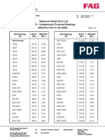 FAG Bearings India MRP List